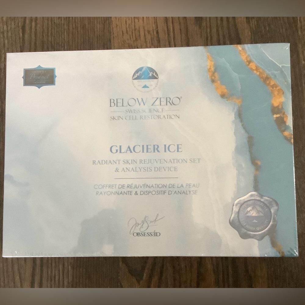 Below Zero Glacier Ice Radiant Skin Rejuvenation & Analysis Device--NIB/Sealed